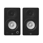 Yamaha HS3 Black coppia diffusori attivi vista frontale con woofer bianco e tweeter a cupola