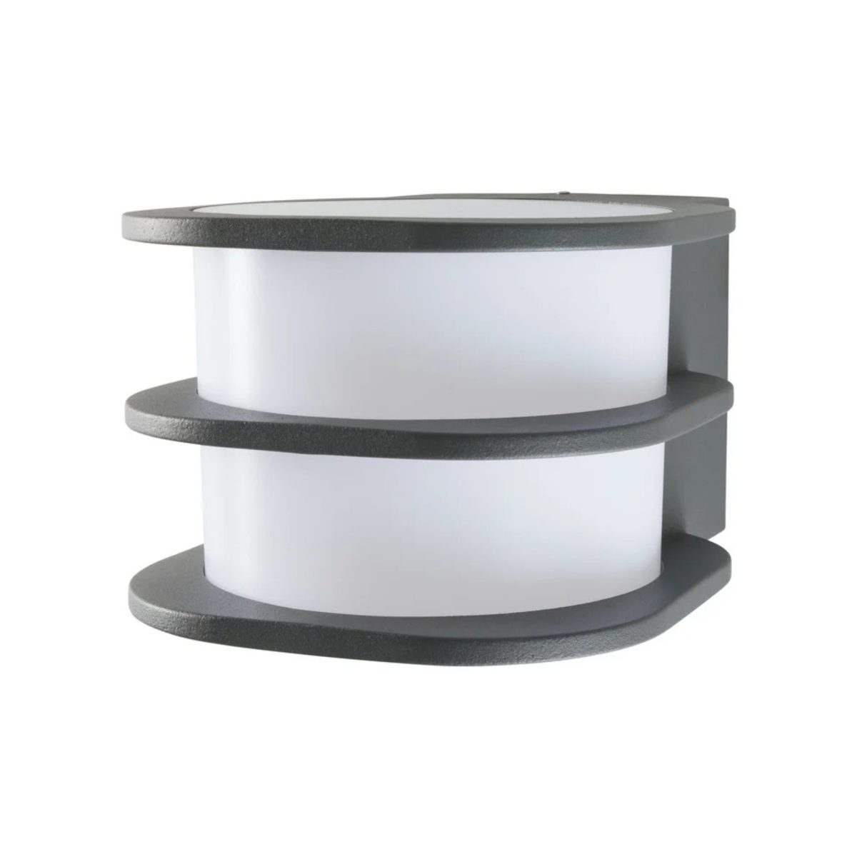 Livarno Lux Applique LED Smart Zigbee - Vista Laterale Livarno Lux applique LED esterno smart Zigbee vista laterale, corpo antracite e diffusore in policarbonato