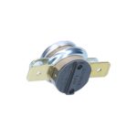 Termostato sicurezza Smeg 818730424 70°C vista laterale con etichetta dati tecnici Campini