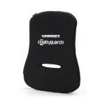 Foppapedretti Baby Guard dispositivo antiabbandono, cuscino nero con logo su seggiolino auto