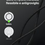 Belkin BoostCharge cavo USB-C 240W in nylon intrecciato antigroviglio a confronto con cavo standard aggrovigliato