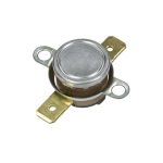 Termostato di sicurezza Smeg 818730424 70°C vista dall'alto con contatti in ottone