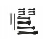 Parkside fascette fermacavo 251 pezzi nere, set completo con diversi spessori e lunghezze