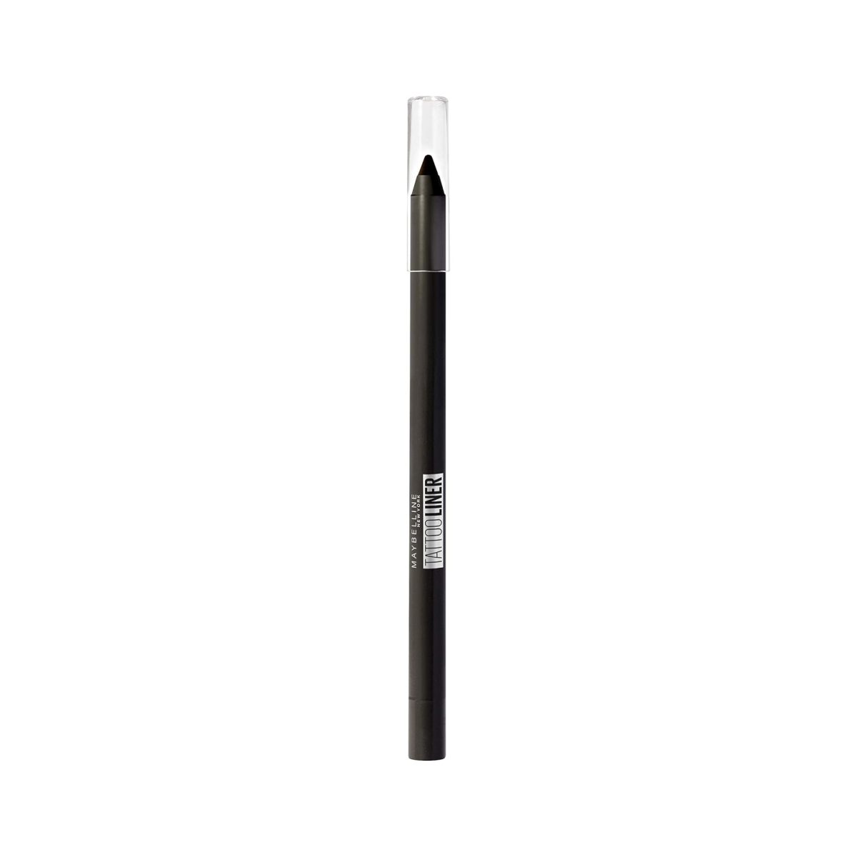 Maybelline Tattoo Liner 900 Deep Onyx, matita occhi gel waterproof chiusa con cappuccio trasparente