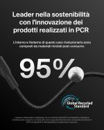 Belkin BoostCharge cavo USB-C 240W realizzato con il 95% di materiali riciclati PCR certificati Global Recycled Standard