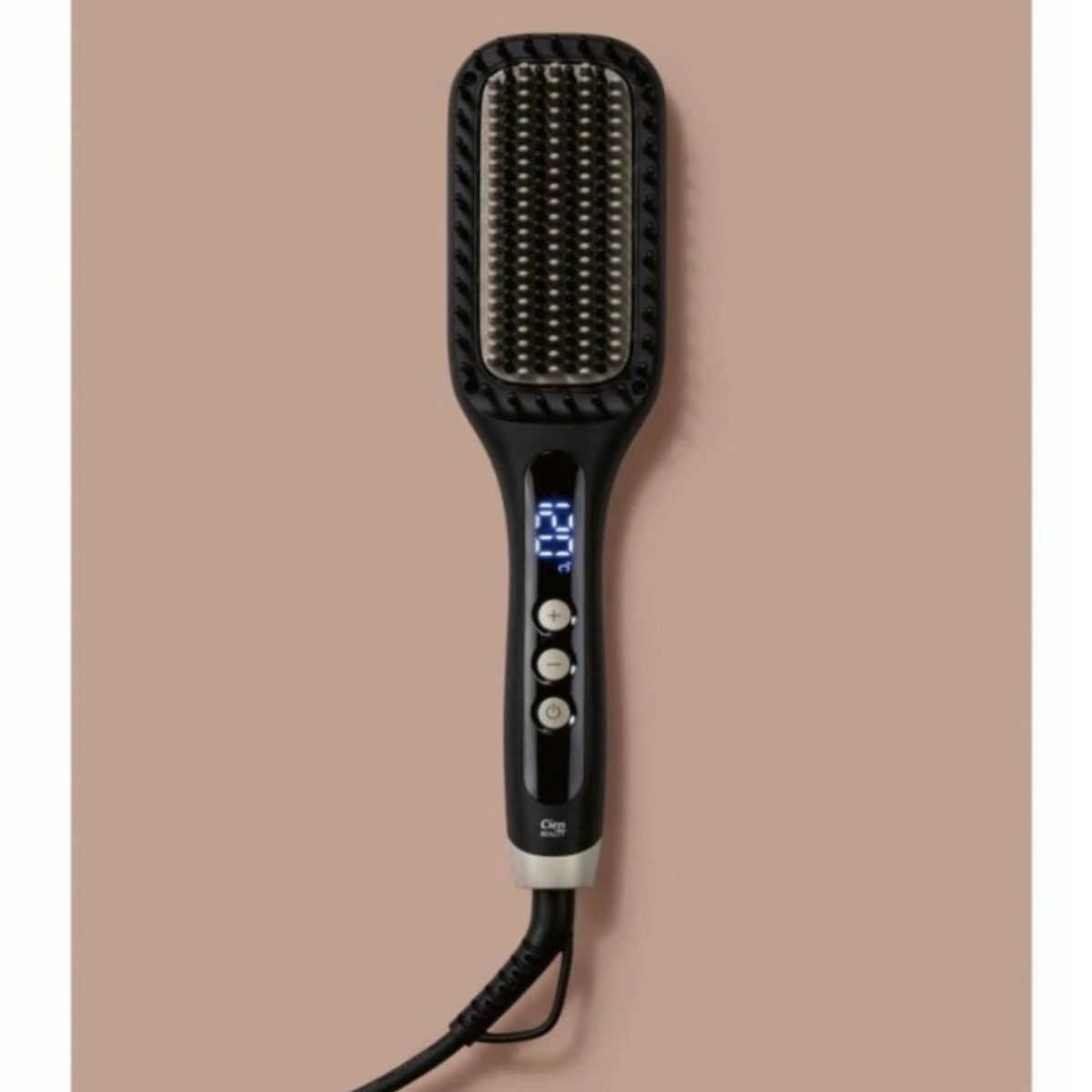 Cien Beauty CHGB 50 spazzola lisciante 2 in 1 con display LED acceso che mostra la temperatura impostata