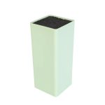 Ceppo portacoltelli Livarno verde, vista dall'alto con setole nere inserite
