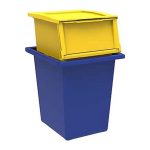 Terry Ecobin 25+30 Set 2 Contenitori Rifiuti Raccolta Differenziata Giallo Blu