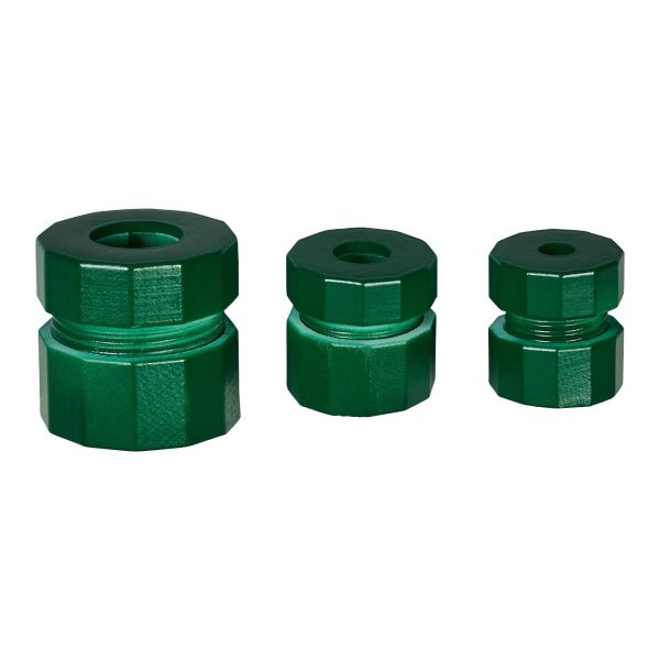 Parkside PBV 4 A1 adattatori a scatto rapido verdi in tre misure diverse per bit e prolunghe