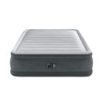 Letto gonfiabile Intex Queen Comfort Plush vista frontale con dettaglio pompa elettrica integrata