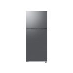 Frigorifero Samsung BESPOKE AI 393L doppia porta metal inox, vista frontale