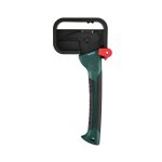 Ascia da spacco Parkside 19 cm vista laterale con fodero nero e fermo di sicurezza rosso