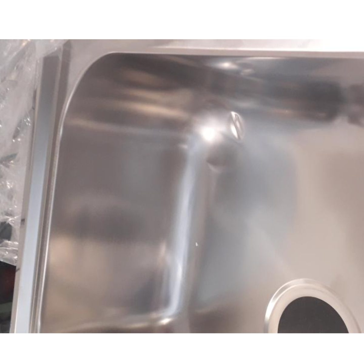 Lavello da Incasso CM Cometa 116x50 2 Vasche Acciaio Inox Satinato - Difetto Estetico - immagine 3