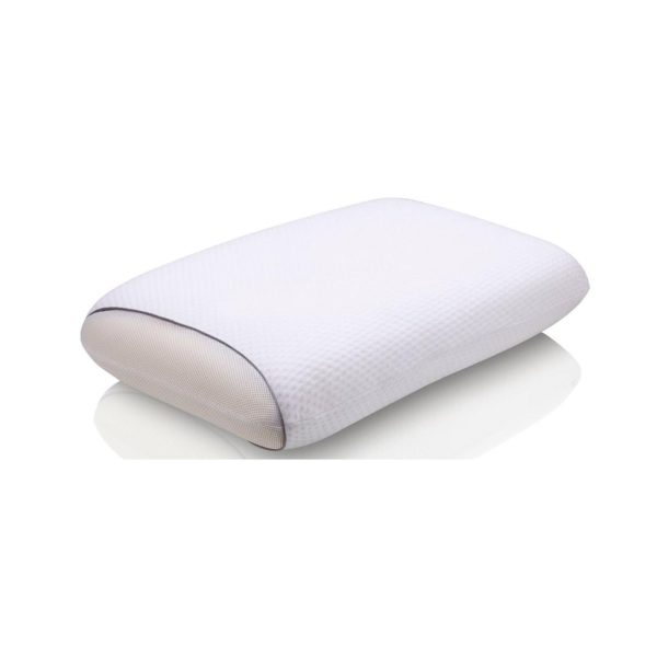 Guanciale Amicasa Fresco Comfort Gel Memory anallergico, vista frontale con rivestimento traspirante
