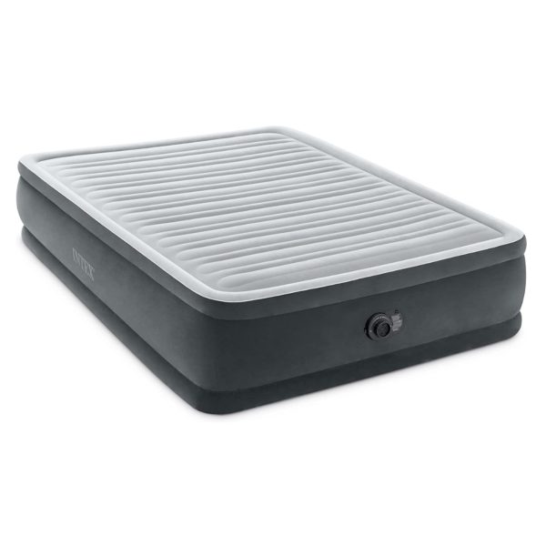 Materasso gonfiabile Intex Dura Beam matrimoniale con pompa elettrica integrata 220V, vista laterale