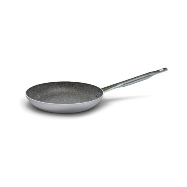 Ballarini 6900 padella antiaderente 24cm per induzione, vista dall'alto con manico in acciaio