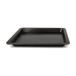Teglia Guardini Gardenia 88634EE1 in acciaio nero, vista frontale in configurazione chiusa a 37 cm