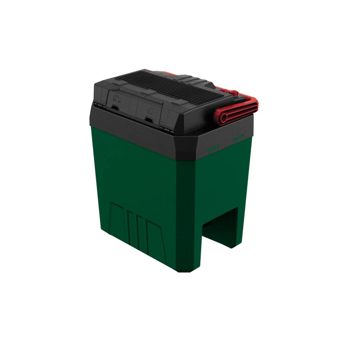 Frigo portatile Parkside 24L ricondizionato, vista laterale con pannello comandi superiore
