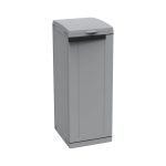 Terry Ecoline 1 armadio raccolta differenziata 110L grigio vista frontale chiuso con scheggiatura estetica