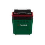 Frigo portatile Parkside 24L ricondizionato, vista frontale con logo Parkside e prese d'aria