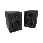 Mackie CR4.5BT casse monitor da studio 50W, vista laterale con controlli tono e volume