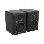 Mackie CR4.5BT coppia monitor da studio Bluetooth, vista angolata con dettaglio profondità cabinet