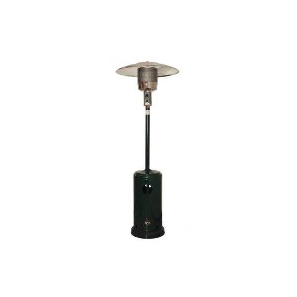 Fungo riscaldatore DCG SA9300 12kW vista frontale completa con base porta bombola e cappello in acciaio