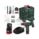 Parkside Trapano Avvitatore PBSA 12 Set XXL con valigetta, 2 batterie, caricabatterie e accessori completi