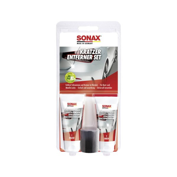 Sonax Kratzer Entferner Set confezione blister con due tubetti pasta lucidante e finitura