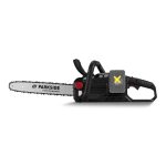 Motosega Parkside PPKSA 40 vista laterale con barra Performance e impugnatura