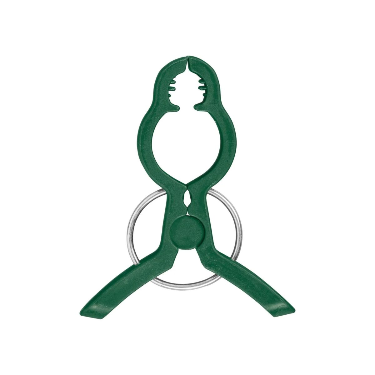 Dettaglio clip fermapiante verde Parkside con anello in metallo, dal set giardinaggio 142 pezzi
