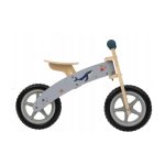Playtive Bicicletta bici Legno Bambini Balance Bike, vista laterale con decorazioni balena e stelle marine