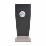 Portaombrelli Stefanplast Zeus antracite e tortora 25x55 cm, vista frontale con etichetta prodotto