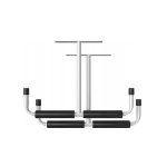 Set ganci da parete Parkside, gancio a soffitto con doppio supporto e imbottitura antiscivolo