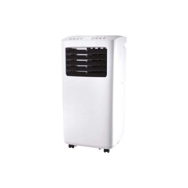 Climatizzatore portatile Tronic TLK 9000 BTU, vista frontale con display touch e feritoie di ventilazione