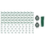 Composizione completa del set Parkside 142 pezzi: tutte le clip fermapiante, i due dispenser filo e i legacci
