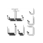 Set ganci da parete Parkside 12 pezzi, vista d'insieme delle sei diverse dimensioni disponibili