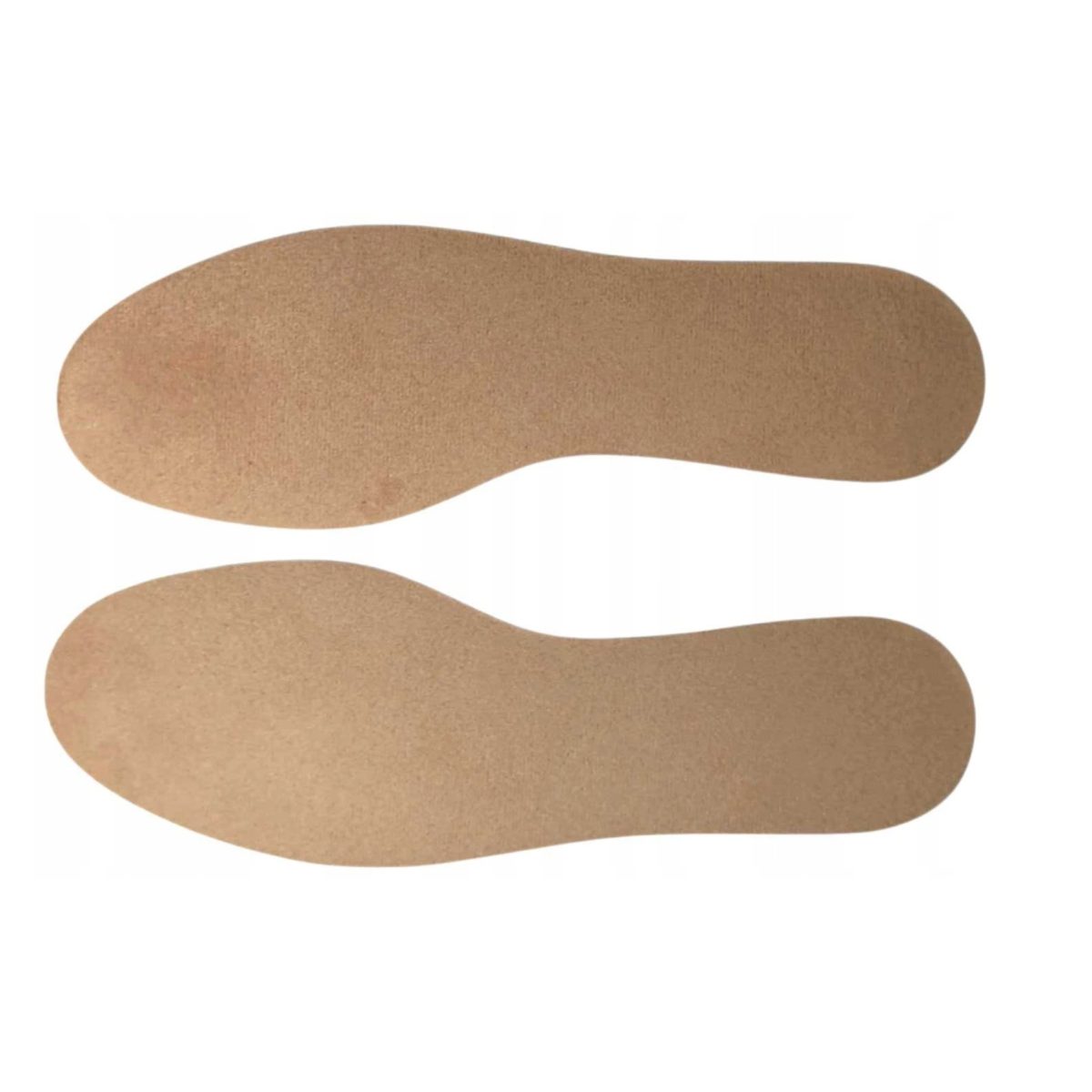 Coppia di solette Yourstep Memory Comfort taglia 36/37 in microfibra beige, vista dall'alto allineate