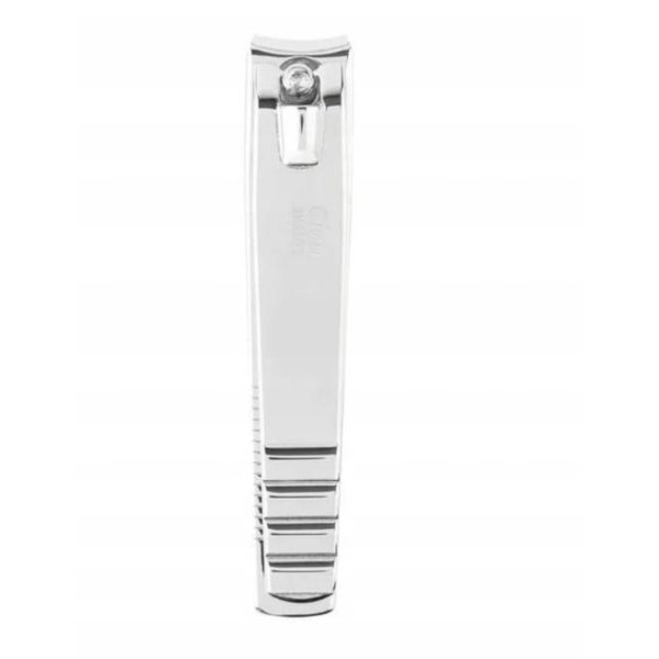 Tagliaunghie Cien Beauty grande in acciaio inox 7,9cm, vista laterale con leva e logo inciso
