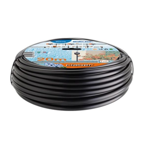 Claber 90370 tubo capillare 1/4" 20 m per irrigazione a goccia, confezione originale con etichetta Rain Jet