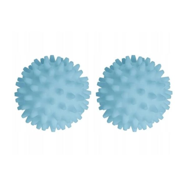 Wenko palline per asciugatrice blu ad azione ammorbidente naturale, coppia con superficie a rilievo