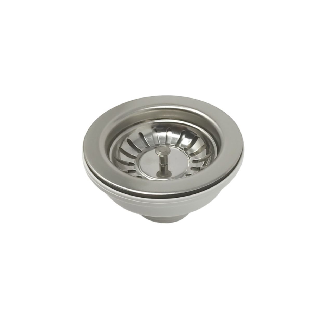 Piletta Elleci Multi Ray 3,5 Inox 1 Via Piletta anonima Elleci Multi Ray 3,5 inox senza troppopieno 1 via, vista dall'alto del cestello