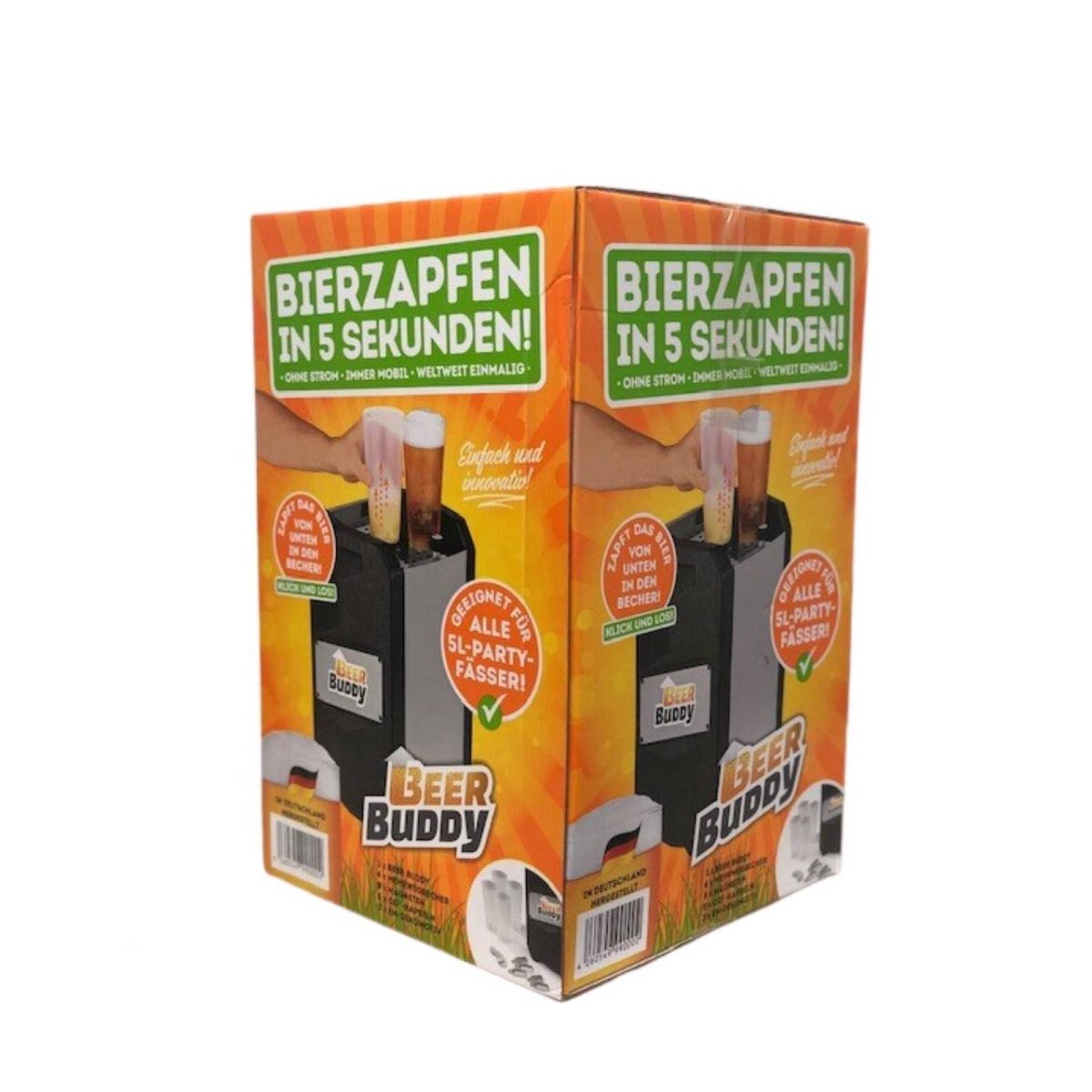 Beer Buddy Spillatore Birra 5 Litri Cartucce CO2 Portatile Acciaio Senza Corrente - immagine 5