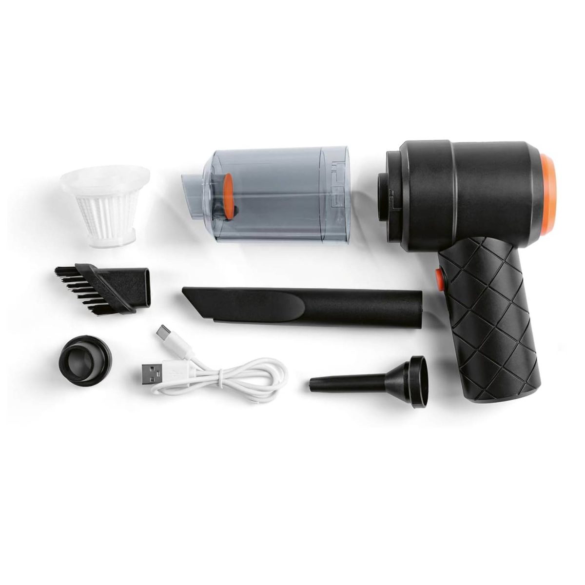 Cleanmaxx Aspirapolvere a Batteria 2 in 1 Aspirazione e Soffio Senza Fili Nero - immagine 5