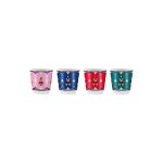 Bialetti Set 4 Tazzine Caffè Joyful Memories Espresso SOLO Rosso e Verde - immagine 3