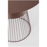 Bizzotto Tavolino Godric Coin Design Industriale Acciaio Decorato Bronzo - immagine 2