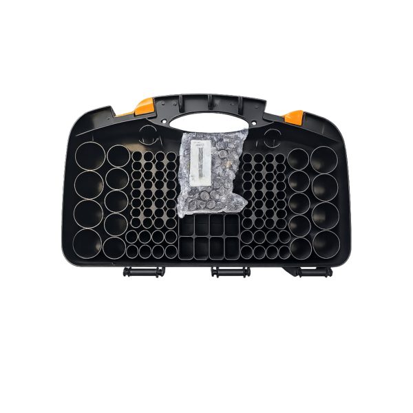 Tronic TBB01 valigetta interno con scomparti per batterie AAA e AA e tester incluso