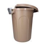 Stefanplast Jerry 23L Bidoncino Coperchio Clip Tortora Pattumiera 46cm h x37cm L - immagine 2