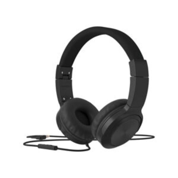Cuffie Silvercrest SKHL 40 A2 nere con microfono e cavo jack da 1,5m, vista frontale completa