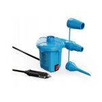Silvercrest Pompa Elettrica 12V Auto 12W Gonfiatore con 3 Ugelli Cavo 3m